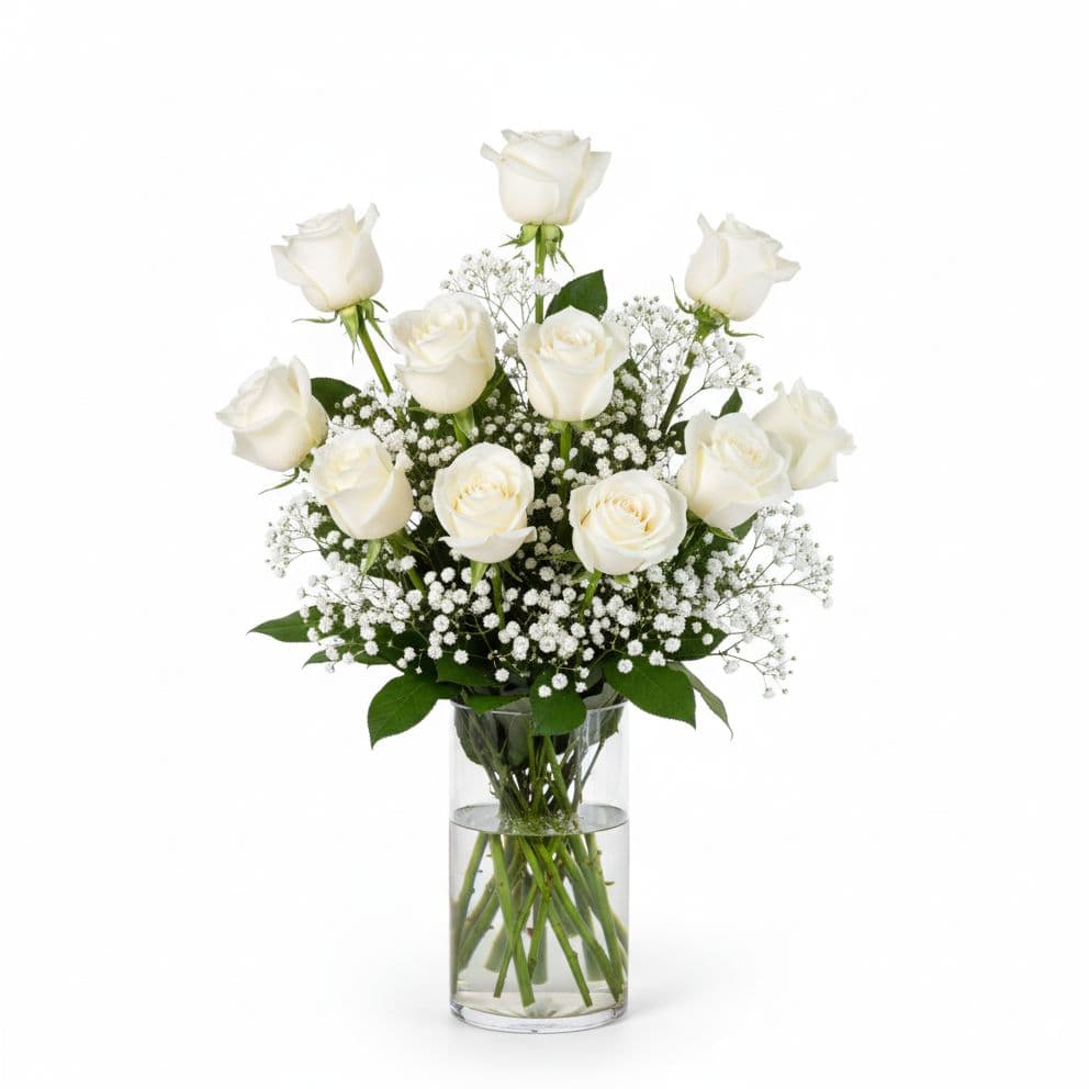 Serene White Embrace