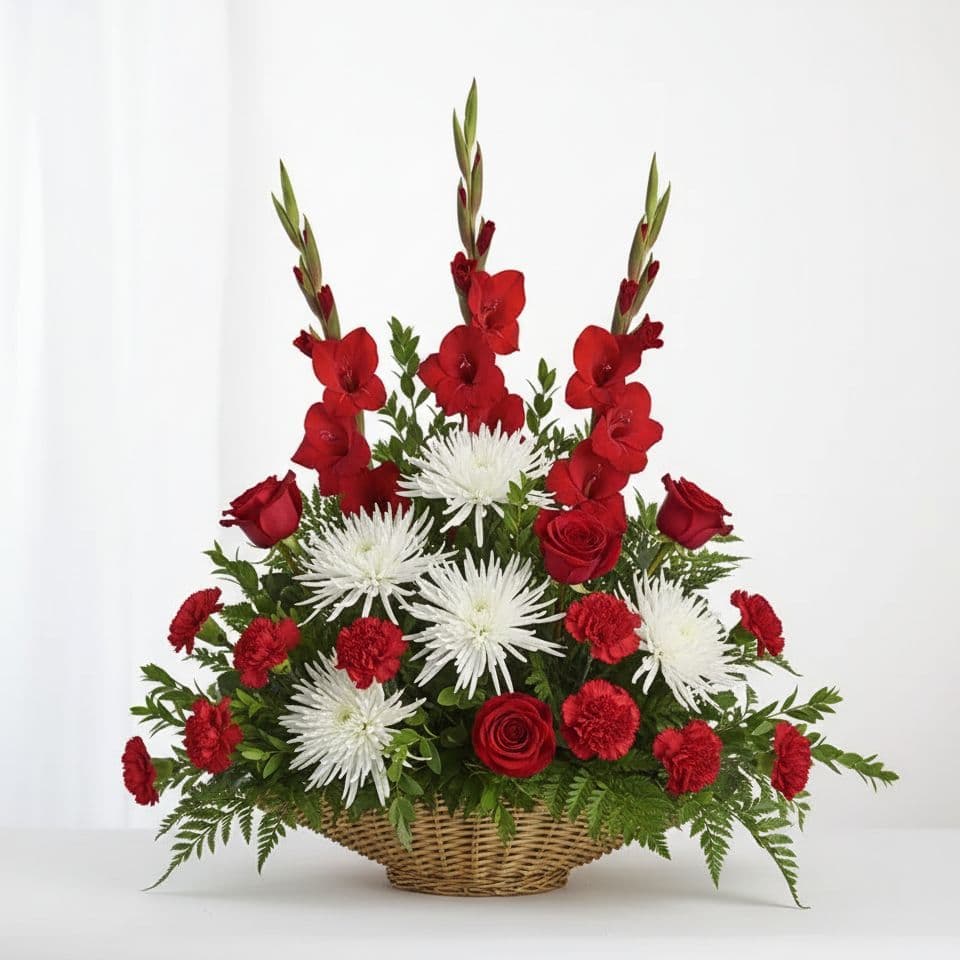 Crimson Comfort Basket
